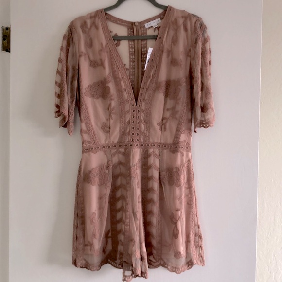 Socialite Dark Mauve Romper - Picture 2 of 4